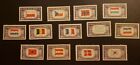 US MNH Postage Stamps Scott #909 - #921 Overrun Countries 5c From 1943-44 
