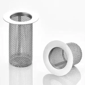 1Pc Stainless Steel Floor Drain Filter Mesh Basket Sink Strainer Rust-Proof Wash - Picture 1 of 12
