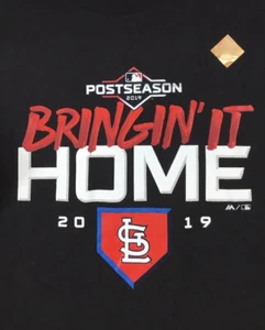 St Louis Cardinals T-Shirt Youth Large 14/16 Bringin' It Home Postseason 2019 - Picture 1 of 5