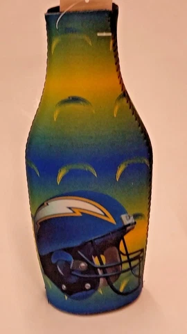NFL San Diego Chargers Bottle Cooler, Coozie, Koozie, Coolie, NEW (Pack of 2) Cover