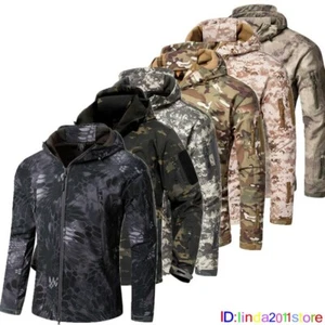 UK Waterproof Army Camouflage Jacket Military Tactical Softshell Jacken Mantel - Bild 1 von 21