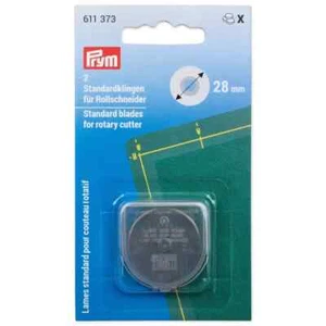 2 Ersatzklingen Rollschneider Mini 28mm PRYM 611373 Ersatz Klinge - Bild 1 von 3