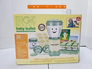 Baby Magic Bullet Food Blender Processor 20 Piece System New Open *Missing piece - Picture 1 of 12