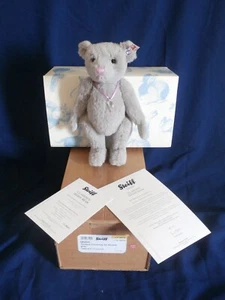 Steiff Bear alpaca LE Clarence swarovski crystal angel wing #275 682995 NEW - Picture 1 of 13