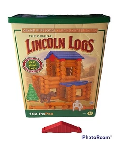 Lincoln Logs Replacement Red Roof TRUSS GABLE 6” - Picture 1 of 1