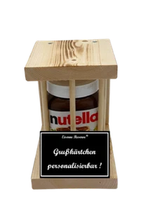 Nutella - Notfall Reserve - Holzstäbe - Personalisierbar - persönliches Geschenk - Bild 1 von 10