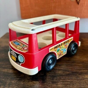 Fisher~Price| Vintage FP Little People Minibus von 1969 #141 - Bild 1 von 6