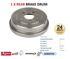 1x REAR BRAKE DRUM for DAIHATSU BEGO 1.5 VVTi 4x4 2010-on - Picture 1 of 5