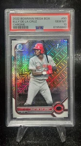 2022 Bowman Mega Box ELLY DE LA CRUZ *CHROME PROSPECT* #BCP50 graded PSA 10 Reds - Picture 1 of 2