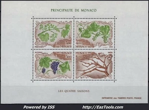 MONACO BLOC ET FEUILLET N° 38 NEUF ** SANS CHARNIERE - Picture 1 of 2