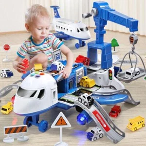 New Deformation Music Simulation Track Inertia Toy Aircraft Large Size Passenger - Picture 1 of 24