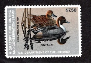 1983 RW50 Duck Hunting $7.50 Pintails Original MNH - Picture 1 of 1
