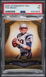 Upper Deck Exquisite Collection 2009 #8 Tom Brady /80 PSA 7 Patriots - Foto 1 di 2