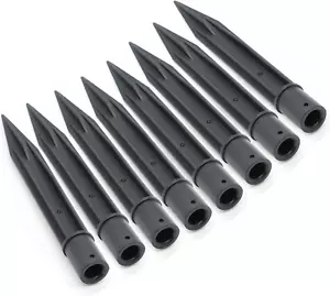 8PCS Outdoor Solar Stake Plastic Light Stakes Replacement Torch Stake Plastic Pa - Picture 1 of 12