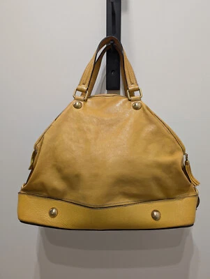 Bolso de hombro/mano Dolce & Gabbana vintage de cuero amarillo talla 15x13x7" Foto 1 de 4