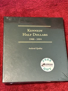 ÁLBUM LIBRO DE MONEDAS DE CALIDAD DE ARCHIVO LITTLETON KENNEDY MEDIO DÓLAR 1988-2004 NUEVO - Imagen 1 de 8