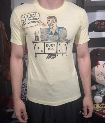 Camiseta personalizada vintage años 80 Weird Let’s Take A Chance Big Brother hecha a mano talla M Foto 1 de 3