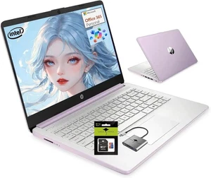 HP 14" Student Laptop Computer 16GB RAM 384GB Storage(128GB UFS+256GB SD Card) - Picture 1 of 13