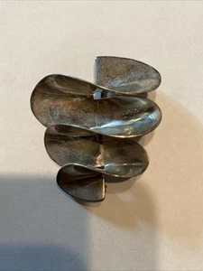 Vintage Sterling Silver Taxco TV Modernist Brooch - Picture 1 of 2