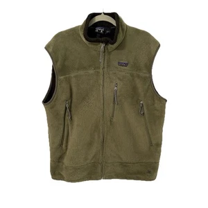 Vintage Patagonia Regulator Full Zip Fleece Vest Green Made In USA Men’s XL - Picture 1 of 16