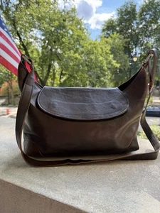 ENTERMODAL Handmade Portland Oregon Brown Leather Bag Purse Crossbody Shoulder - Picture 1 of 14