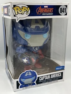 Funko Pop! Vinyl Jumbo 10" Marvel Captain America #841 Jumbo NEW Cut On Box Top - Picture 1 of 6