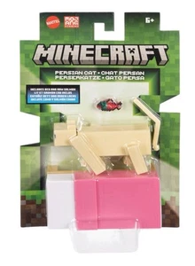 Minecraft Persian Cat & Accessories Core 3.25" Action Figure Mojang Free P&P - Picture 1 of 1