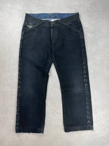 Vintage Dolce & Gabbana Patch Denim Jeans Size 56 - Picture 1 of 19