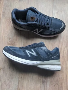 New Balance 990 v5 Womens 9.5 B Navy Blue Suede Sneaker Shoes Made In USA - Picture 1 of 14