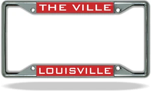 Marco de placa de matrícula de la Universidad de Louisville THE VILLE - Imagen 1 de 1