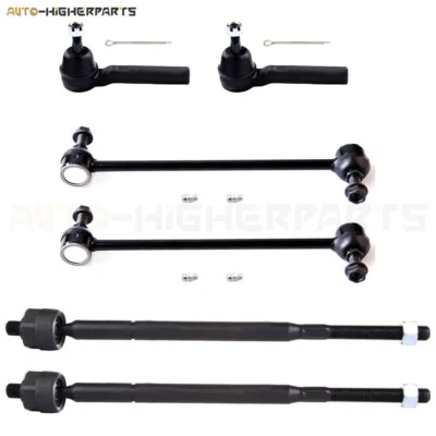 For 2008-2016 Dodge Grand Caravan 6 Pcs Front Inner Outer Tie Rods Sway Bars Kit Foto 1 de 4