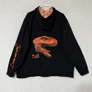 Jurassic World Universal Studios Full Zip Let Em Out Hoodie Sweatshirt Mens 2XL - Picture 1 of 8
