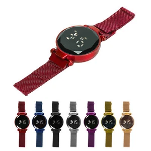 Damen LED Uhr LED Touchscreen großes Display Legierung Mode Design - Bild 1 von 45