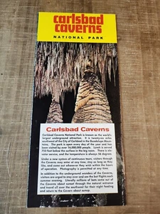 Vintage Reiseprospekt Eddy County Carlsbad Höhlen New Mexico Karte Sehenswürdigkeiten - Bild 1 von 3