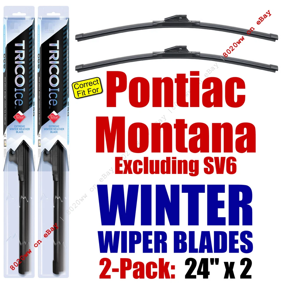 Limpiaparabrisas de invierno 2pk Super-Premium Fit 2005 Pontiac Montana excluyendo SV6 - 35240x2 Foto 1 de 1