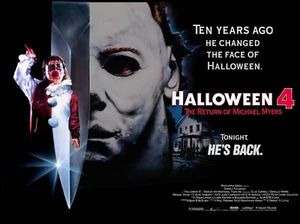 Halloween 4 Return of Michael Myers 1988 Quad Poster Druck 30x40" John Carpenter - Bild 1 von 1