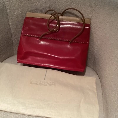 Luana 意大利红色皮革包,全新无标签 — 第 1/4 张图片