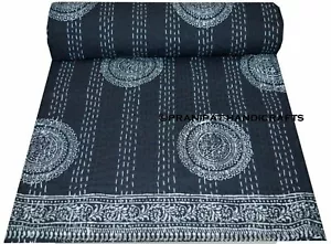 Indien Queen Indischer Decke Schwarz Hippie Sommer Baumwolle Haus D ? Adr Kantha - Bild 1 von 5