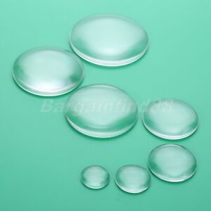 22-70mm Transparent Glass Cabochon Pendants Flat Back Crystal Cabochon DIY Craft
