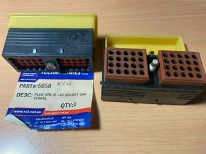 RCD Plug DR16-40 Socket Universal Part Nu 6658  X 2 - Picture 1 of 2