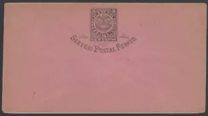 Colombia envelope HG #B1 1891 5c black/rose - Picture 1 of 2