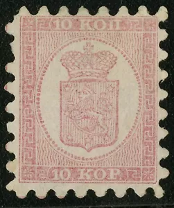 Finland 1860 Scott #5 Mint Hinged - Type I - No Gum - Picture 1 of 2