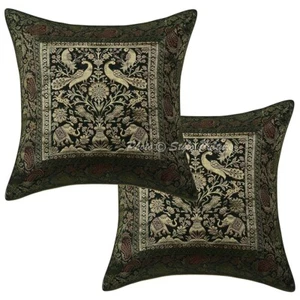Pillow Cover Bohemian Brocade Jacquard Decor Car Sofa Cushion Case 16 x 16 in - Picture 1 of 5