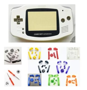 GBA Nintendo Game Boy Advance WHITE Replacement Housing Shell Screen BUTTONS! - Picture 1 of 2