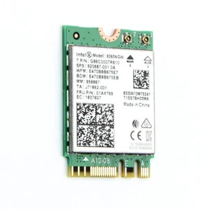 9260NGW M.2 AC WiFi Tarjeta Bluetooth Portátil Adaptador Inalámbrico Doble Banda 2.4GHz 5GHz - Imagen 1 de 6