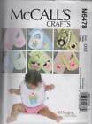 6478 MCCALL'S CRAFTS BIBS AND BURP CLOTHS 6 CUTE SETS