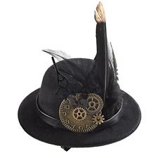 Vintage Style Steampunk Top Hat Cosplay Halloween Black Head Gear Women