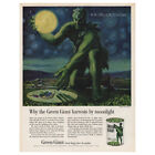 1961 Green Giant Sweet Peas: Harvests by Moonlight Vintage Print Ad