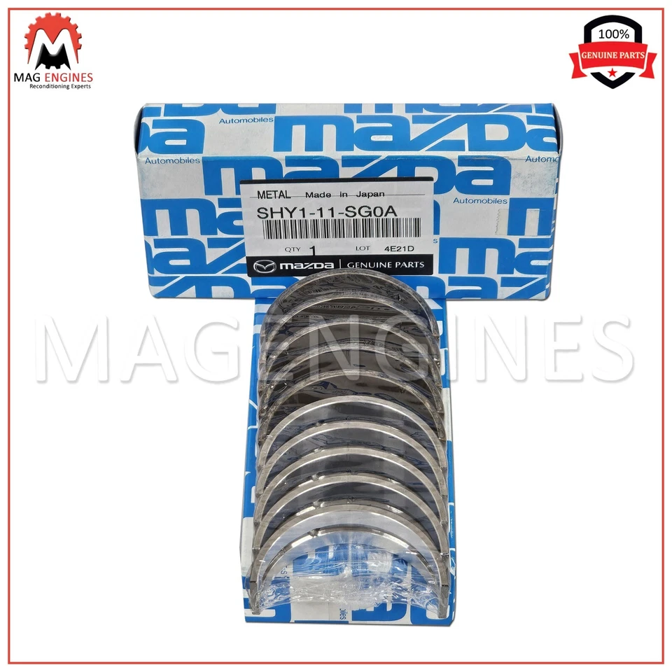 SHY1-11-SG0A GENUINE MAIN BEARING SET MAZDA SH01 SHY1 FOR MAZDA 3, 6 & CX-5. - Imagem 1 de 1