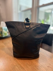 Oroton blau Echtleder kleine Eimer Schulter Crossbody Tasche Handtasche Spaß Riemen - Bild 1 von 13